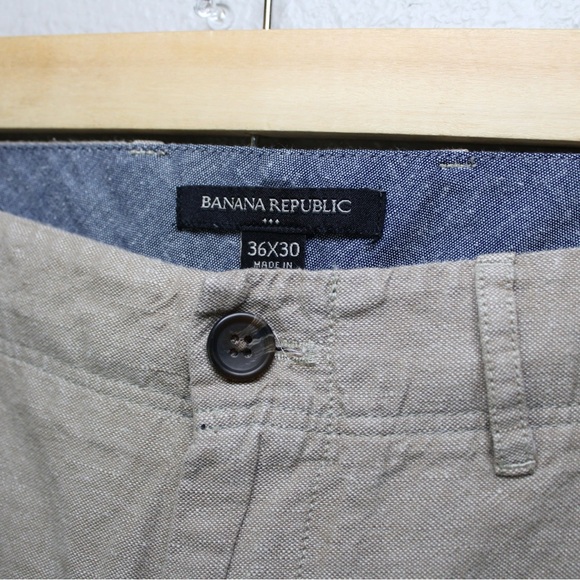 Banana Republic Linen Utility Pants - Picture 3 of 9